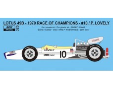 Decal – Lotus 49B - 1970 Race Of Champions / Brands Hatch - P.Lovely